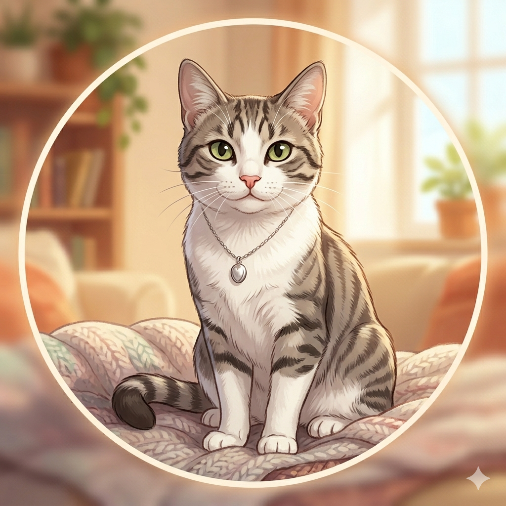 Imagem de uma gata magra